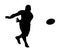 Silhouette - Rugby Fast Backline Pass