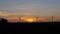 Silhouette scenic of wind turbine for electric generation eco and clean power in the sunset atmosphere