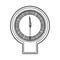 silhouette screen stopwatch timer counter icon