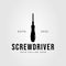 silhouette screwdriver electric awl logo vector illustration design