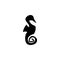 silhouette of seahorses icon. Element of animals icon for mobile concept and web apps. Detailed silhouette of seahorses icon can b