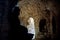 silhouette of seated Buddha at Le-Myet-Hna temple, Mrauk U, Rakhine State, Myanmar