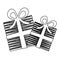 silhouette set collection striped gift box with ribbon wrapping