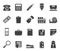 Silhouette Simple Office tools Icons
