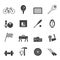 Silhouette Simple Sports gear and tools icons