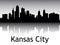 Silhouette Skyline Panorama of Kansas City Missouri