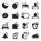 Silhouette Sleep icons