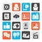 Silhouette Social media, network and internet icons