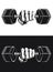 Silhouette Sport Athlete Exercise Power Dumbbells