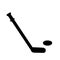 Silhouette sport icon hockey stick