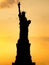 Silhouette of the Statue of Liberty