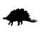 Silhouette Stegosaurus dinosaur jurassic prehistoric animal