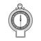 silhouette stopwatch timer counter icon