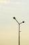 Silhouette street lamp post