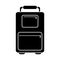 Silhouette suitcase luggage travel handle