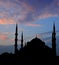 Silhouette of the Sultan Ahmed Mosque