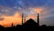 Silhouette Sultan Ahmed Mosque Blue Mosque