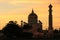 Silhouette of Sultan Omar Ali Saifudding Mosque at
