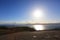 Silhouette sunset scenic from Mt. Hakodate ropeway, Hokkaido, Japan