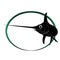 A silhouette of a swordfish in a green circle design