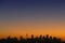 Silhouette of Sydney Skyline on Dusk