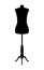 Silhouette of tailors dummy mannequin