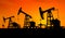 Silhouette three oil pumps