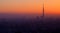 Silhouette of Tokyo sky tree building.