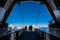 Silhouette of tourist on the Matterhorn