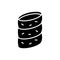 Silhouette Trdlo. Outline icon of traditional czech sweet. Black simple illustration of Trdelnik, empty spiral roll, hollow bun.