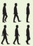 Silhouette of Walk Cycle for Teen Boy