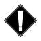 Silhouette warning alert attention sign icon