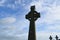 Silhouetted Celtic Crosses in Ireland