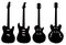 Silhouetted Guitar Collection