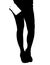 Silhouetted Woman Legs