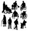 Silhouettes Activity People with Disabilities