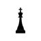 silhouettes chess piece vector icons on white background