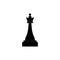 silhouettes chess piece vector icons on white background