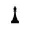 silhouettes chess piece vector icons on white background