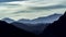 Silhouettes of the Flatiron Mountains in Boulder, Colorado