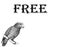 Silhouettes : a flock of birds flying from free text, crows, swans. bird cages illustrator. free bird on a white background