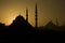 Silhouettes of Istanbul mosques