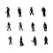 Silhouettes of people. Figures