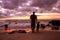 Silhouettes at Punta Negra Beach