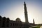 Silhouettes of the Sultan Qaboos Grand Mosque in Muscat Oman