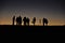 Silhouettes on the summit