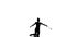 Silhouettes young gymnast doing exercises with