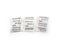 Silica gel packets isolated on a white background