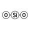 Silica molecule icon