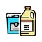 silicon resin thermoset color icon vector illustration